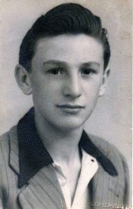 Dante Palchetti in una foto adolescenziale. Istituto Parri Bologna.